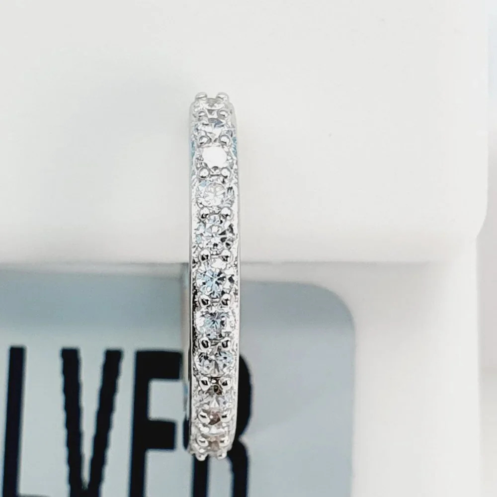 "925 Sterling Silver Cubic Zirconia Earrings, U19254900 - Picture 5 of 10
